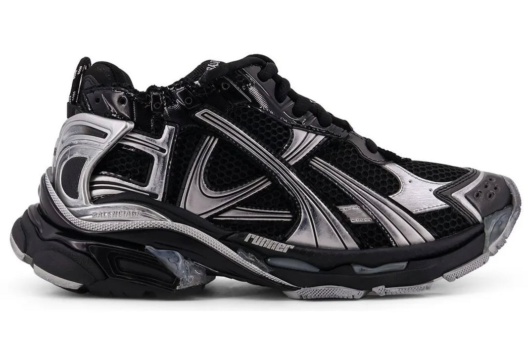Balenciaga Runner Black/Silver - 45(12)**