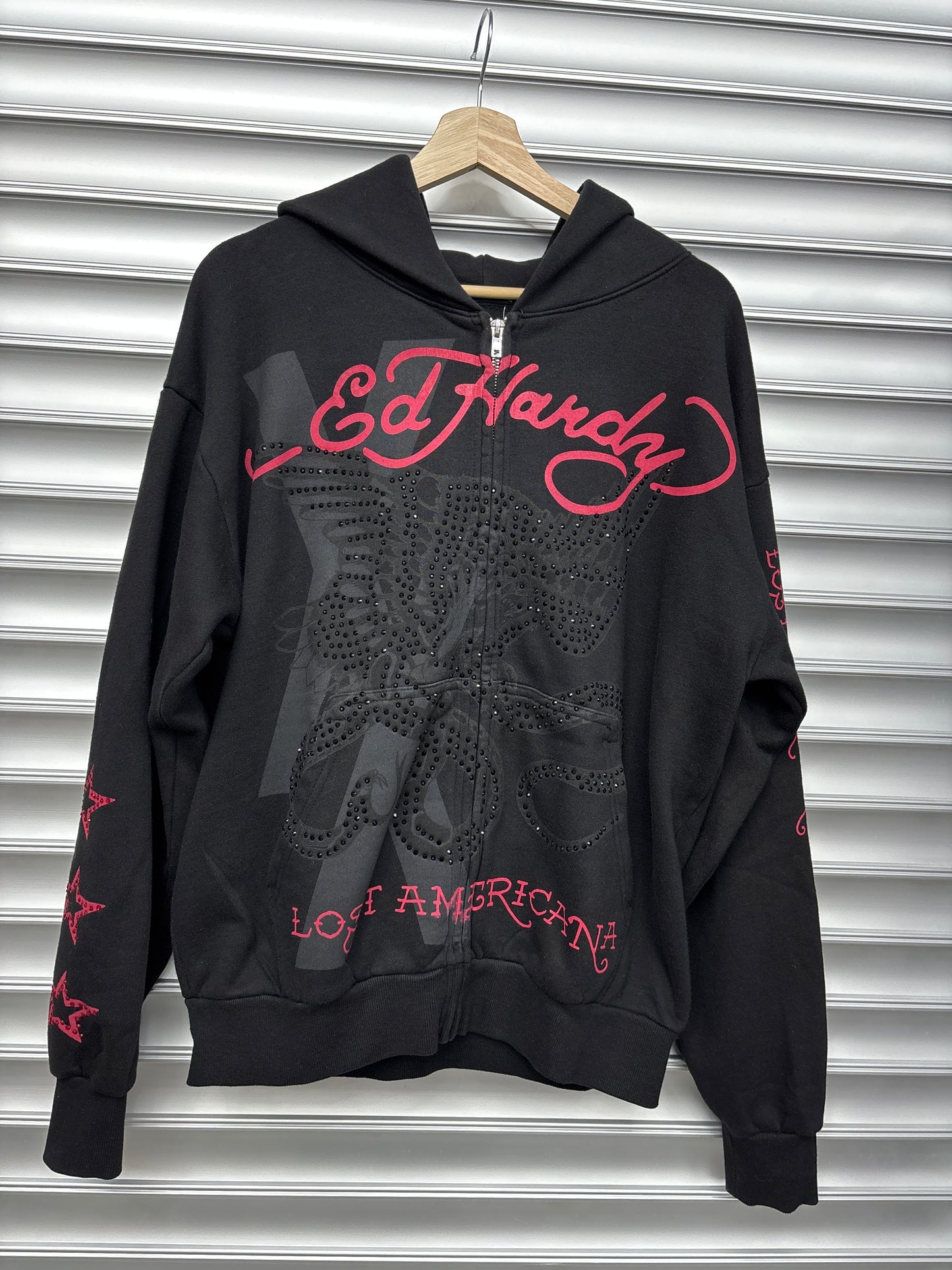 ED Hardy MGK Black Zip Up - M