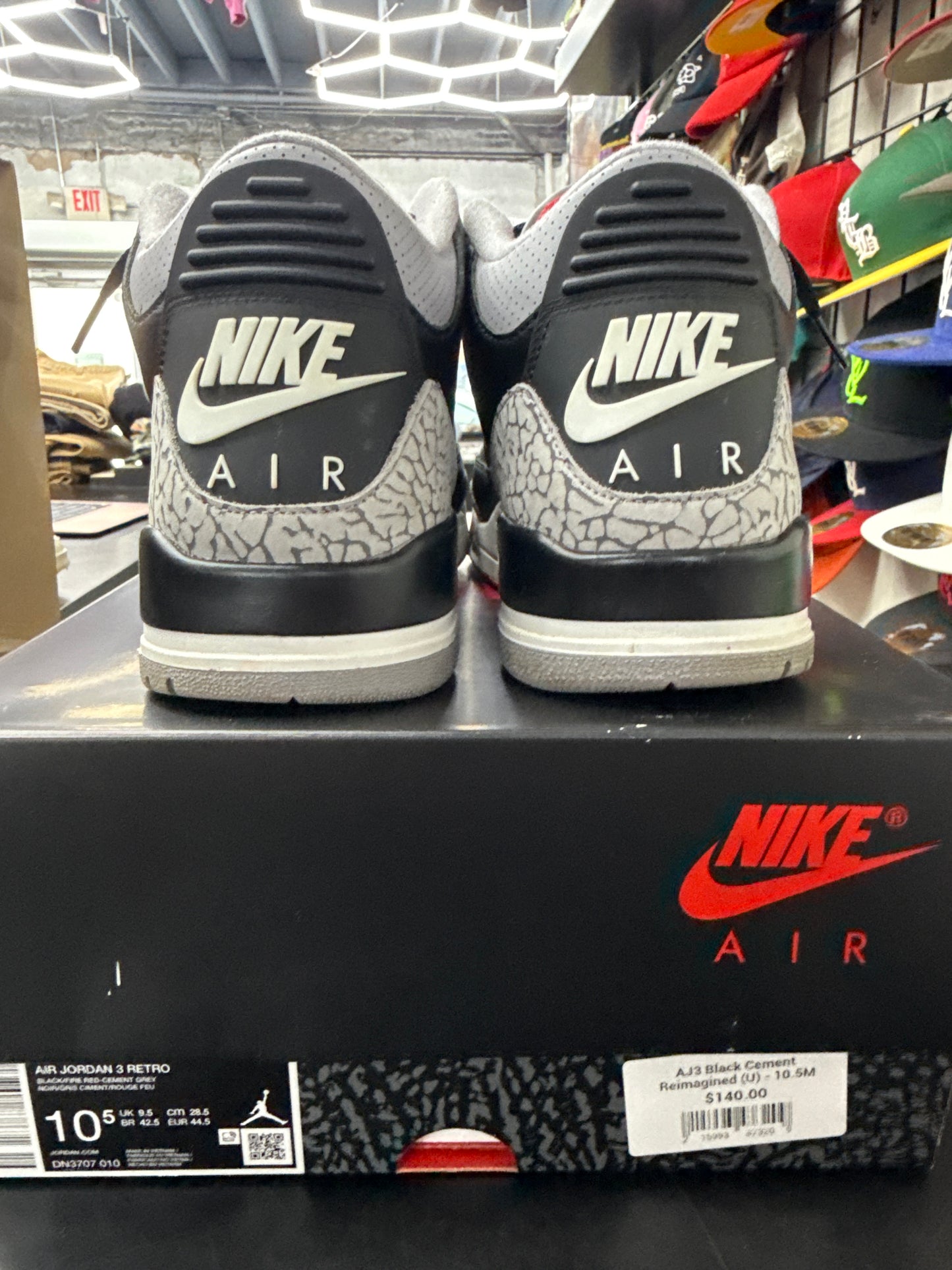 AJ3 Black Cement Reimagined (U) - 10.5M