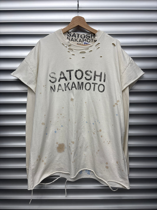 Satoshi White Longsleeve - XL