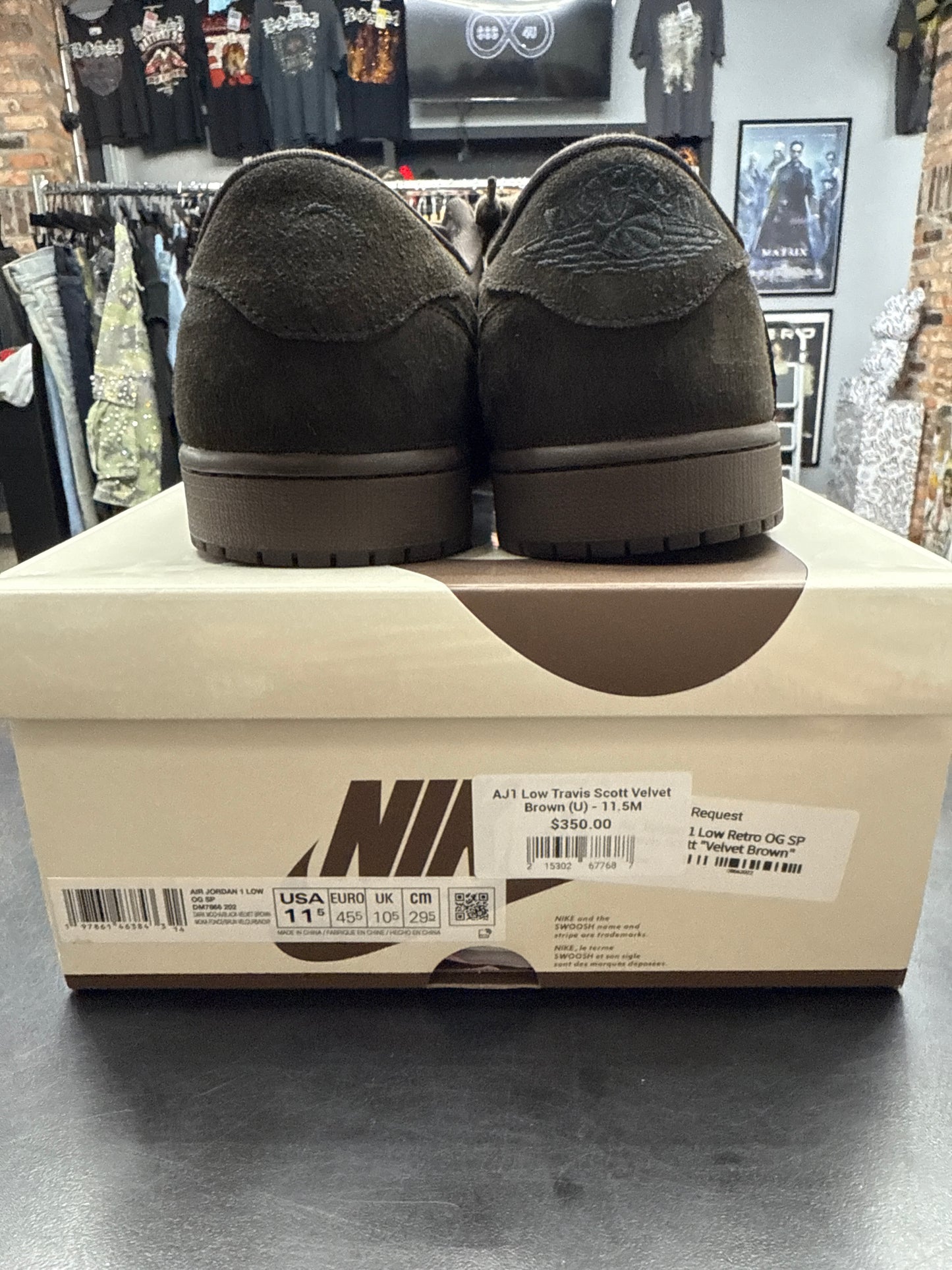AJ1 Low Travis Scott Velvet Brown (U) - 11.5M