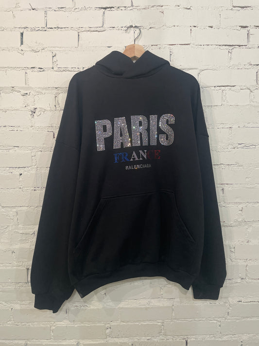 Balenciaga Paris Swaroski Hoodie - XS