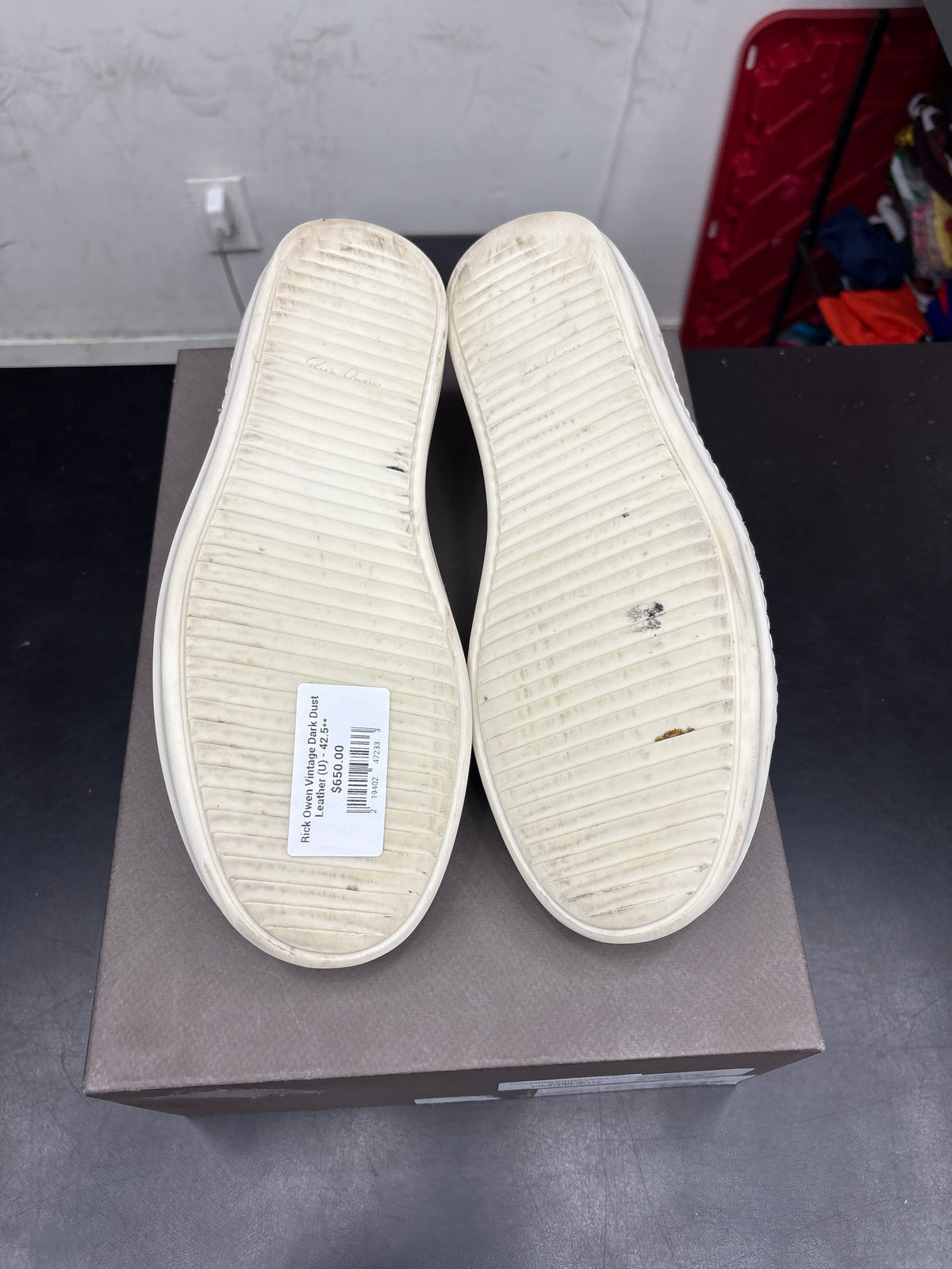 Rick Owen Vintage Dark Dust Leather (U) - 42.5**