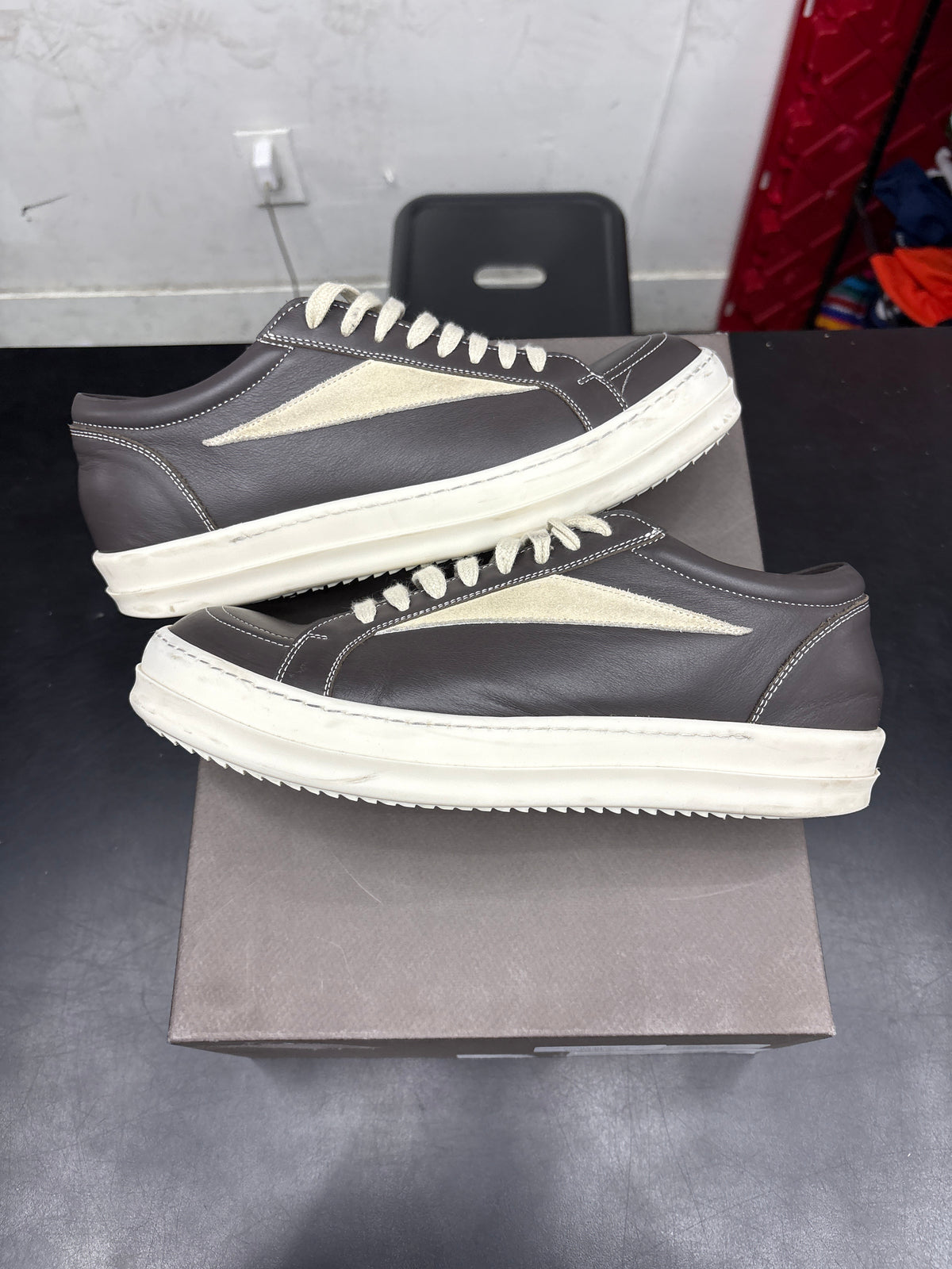 Rick Owen Vintage Dark Dust Leather (U) - 42.5**
