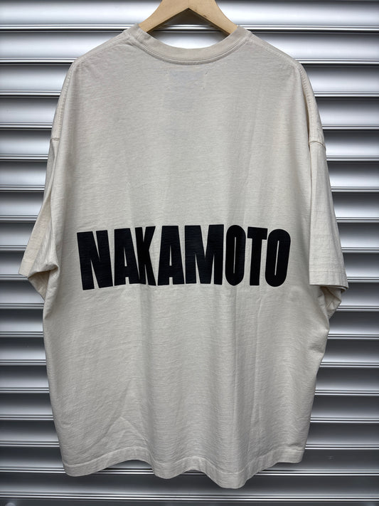 Satoshi Distressed Logo Tee - XXL