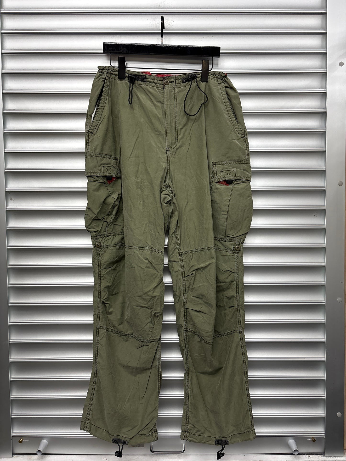 Vintage Olive Utility Cargos - 36