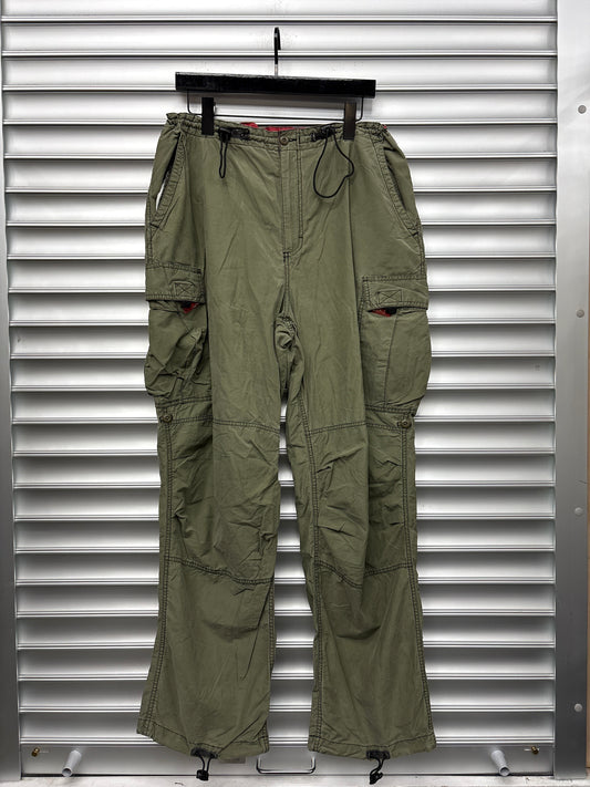 Vintage Olive Utility Cargos - 36