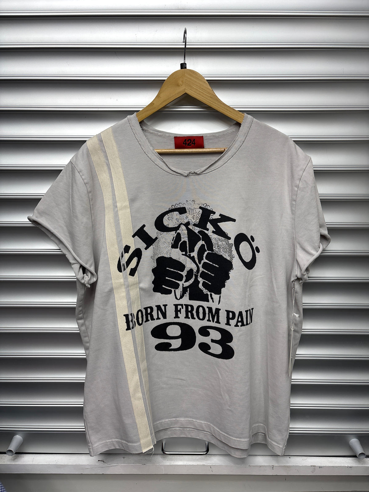 424 Sicko Crest Stripe Tank - L **