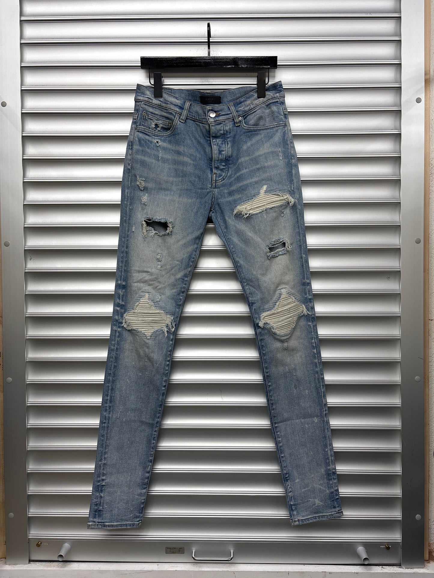Amiri Mx1 White Patch Denim - 32