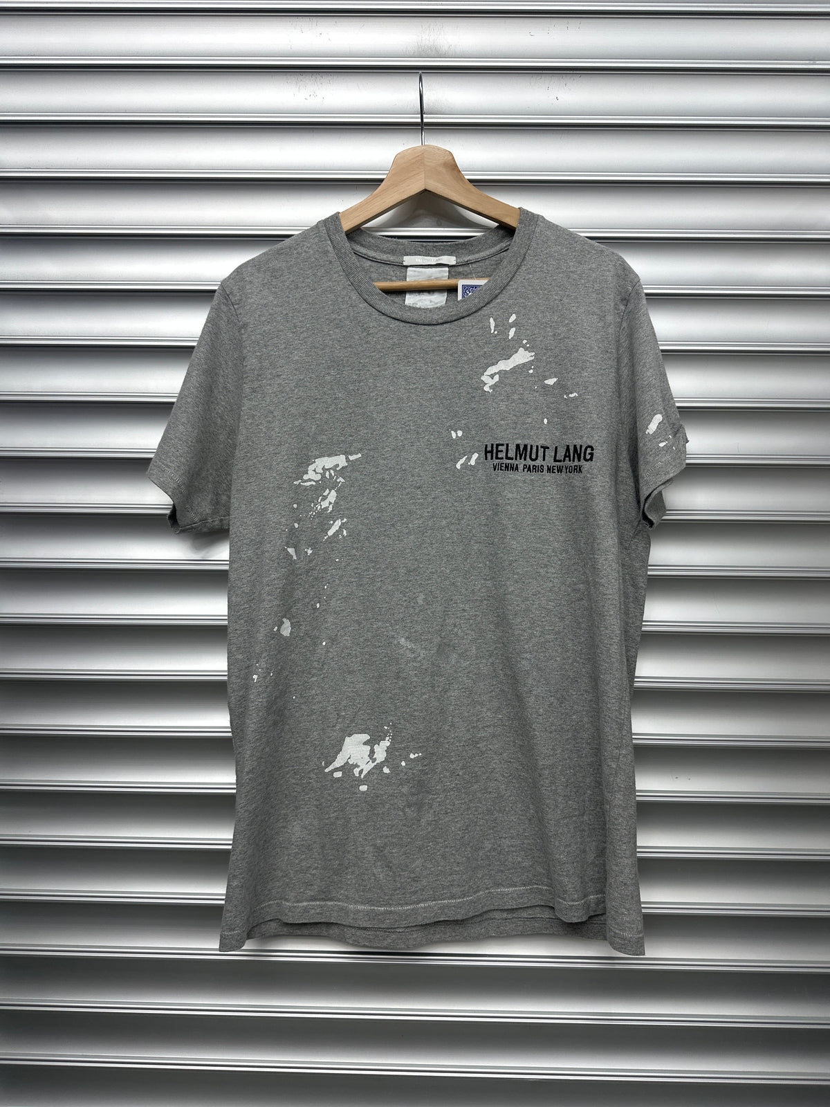Helmut Lang Paint Splatter Tee - L **