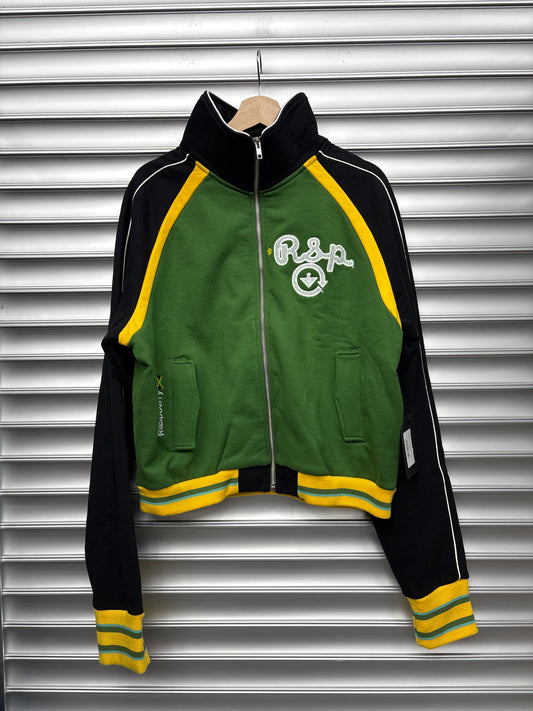 Raspberry Color Block Zip Up -  XL