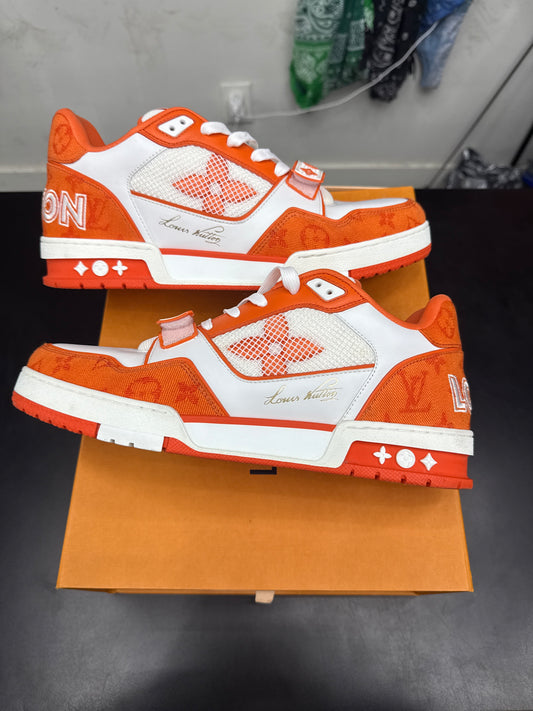 Louis Vuitton Trainer Orange Denim (U) - 11M