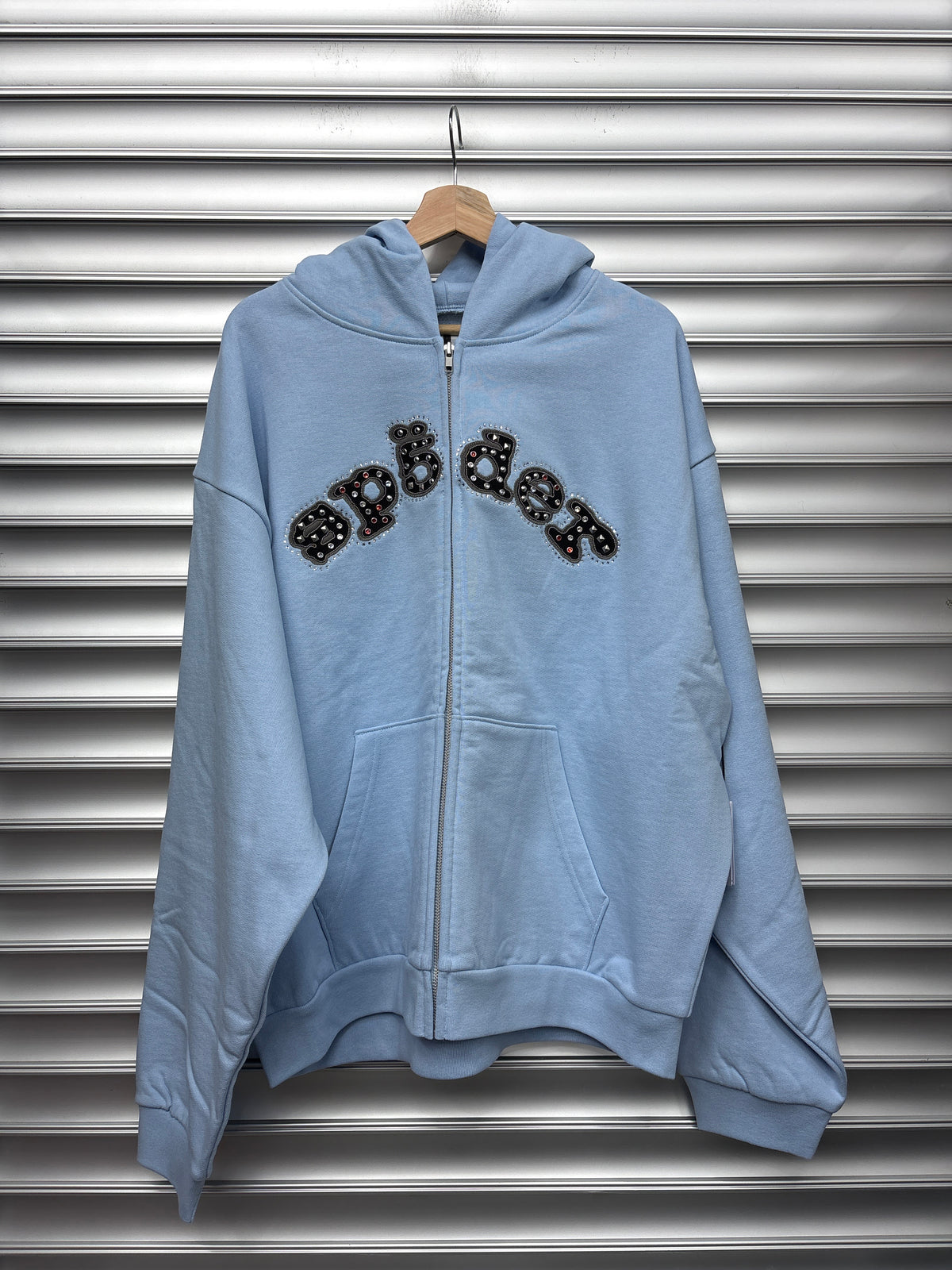 Spider Blue Studded Zip Up - XXL**