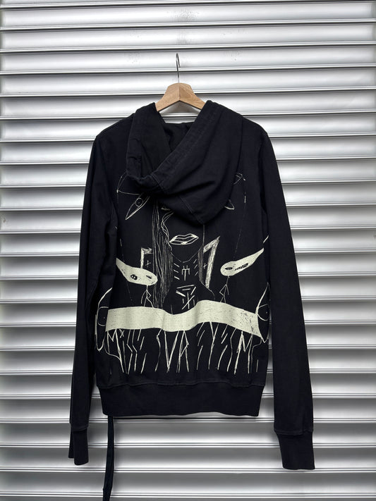 Rick Owens Messiah Jason Zip Up Hoodie - L **