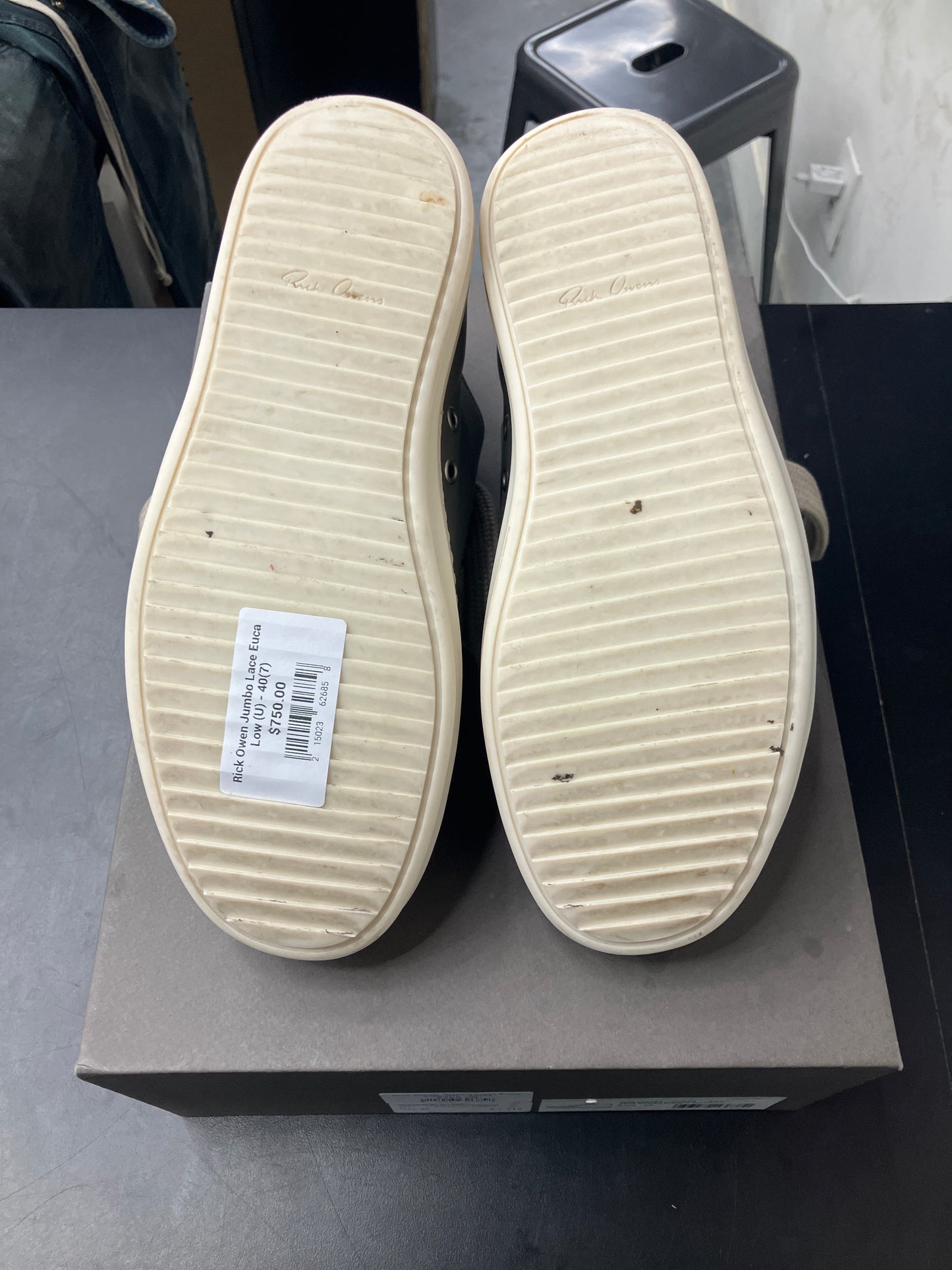 Rick Owen Jumbo Lace Euca Low (U) - 40(7)