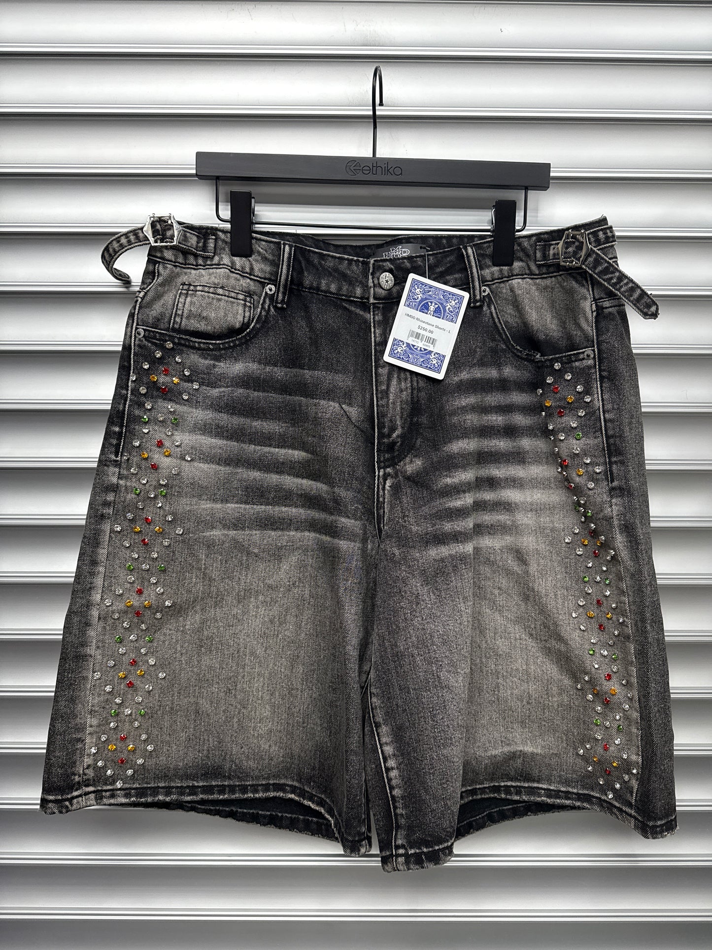 HMDD Rhinestone Shorts - L*