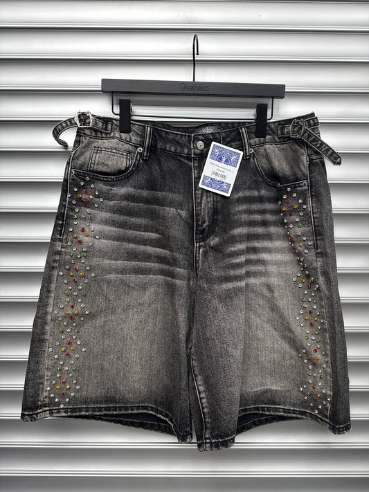 HMDD Rhinestone Shorts - L*