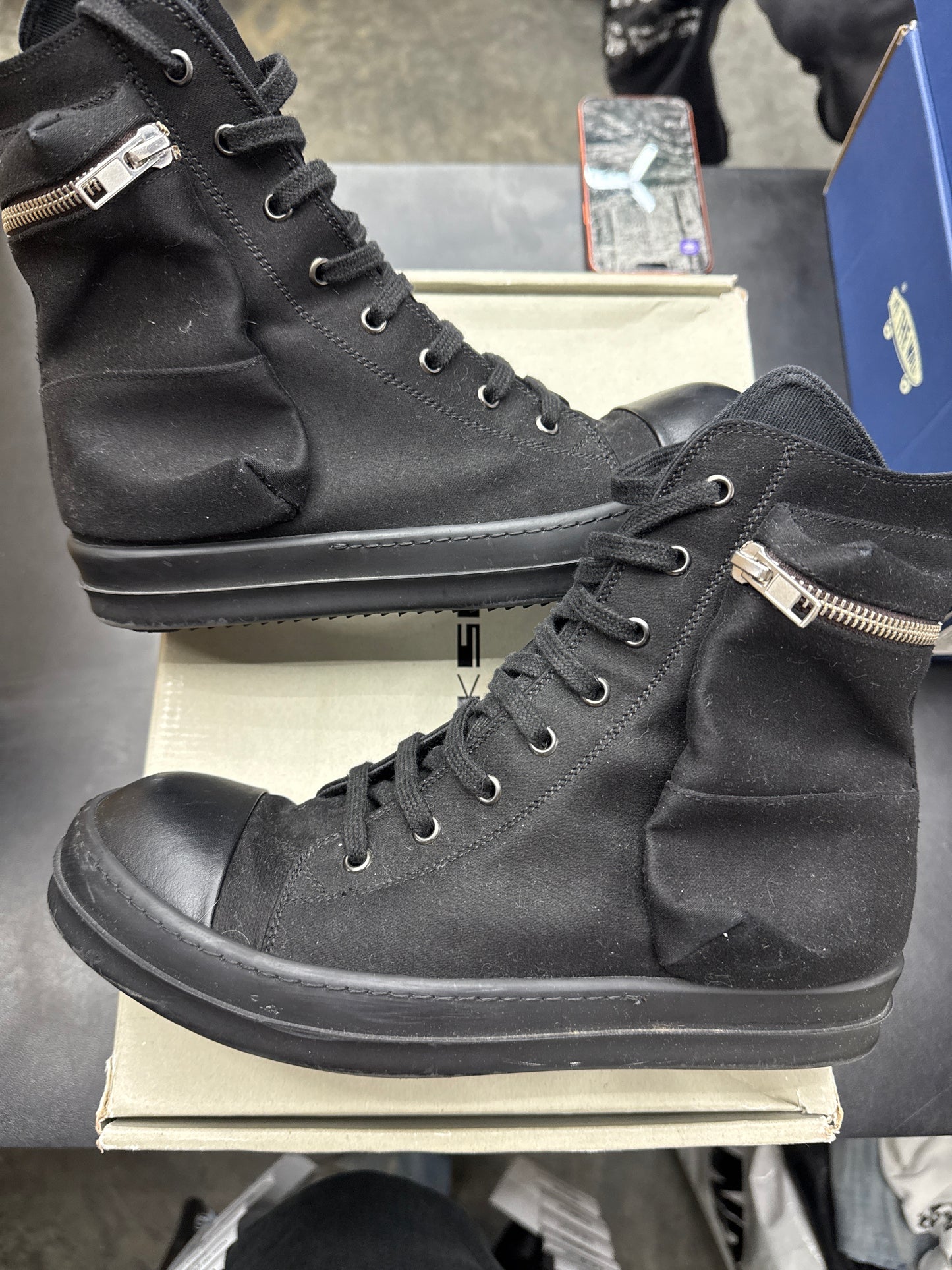 Rick Owen DRKSHDW Black High Cargo Pocket (U) - 40(7)