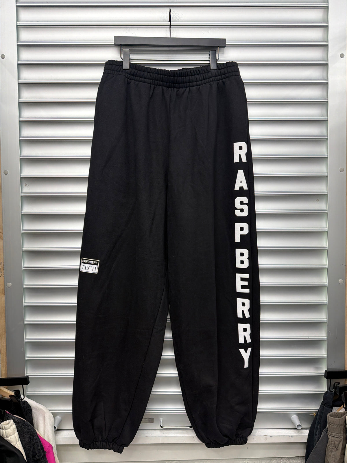 Raspberry Spellout Sweats - L**