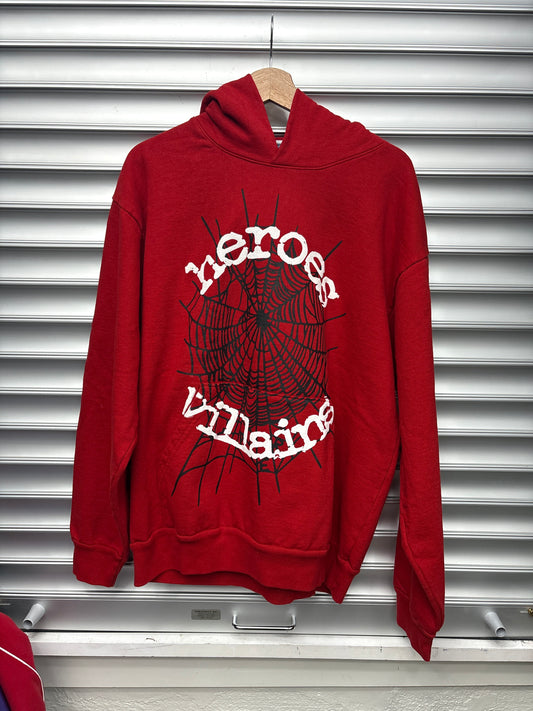 Spider Heroes Red Pullover - L**