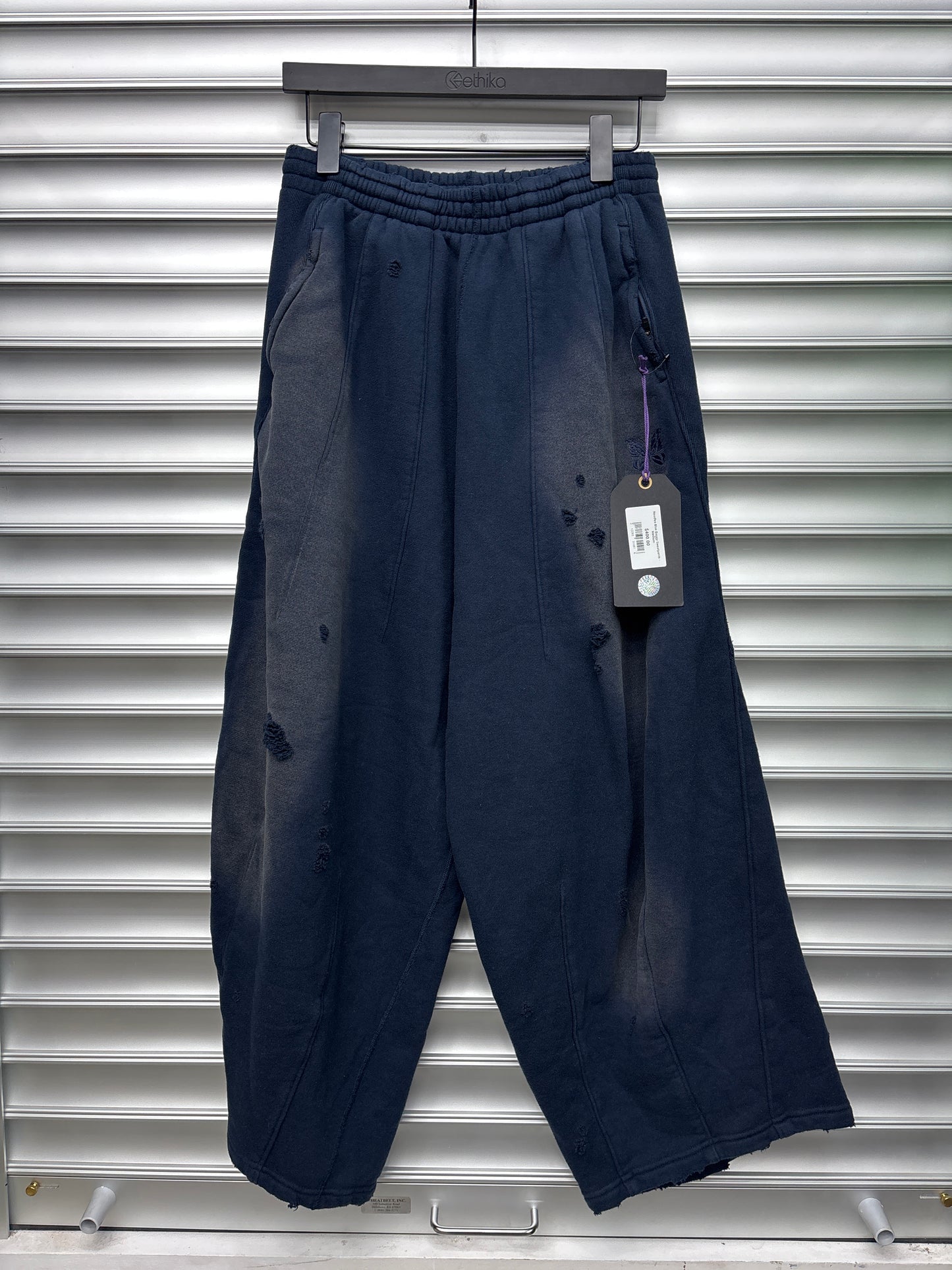 Needles Blue Baggy Sweatpants - Medium