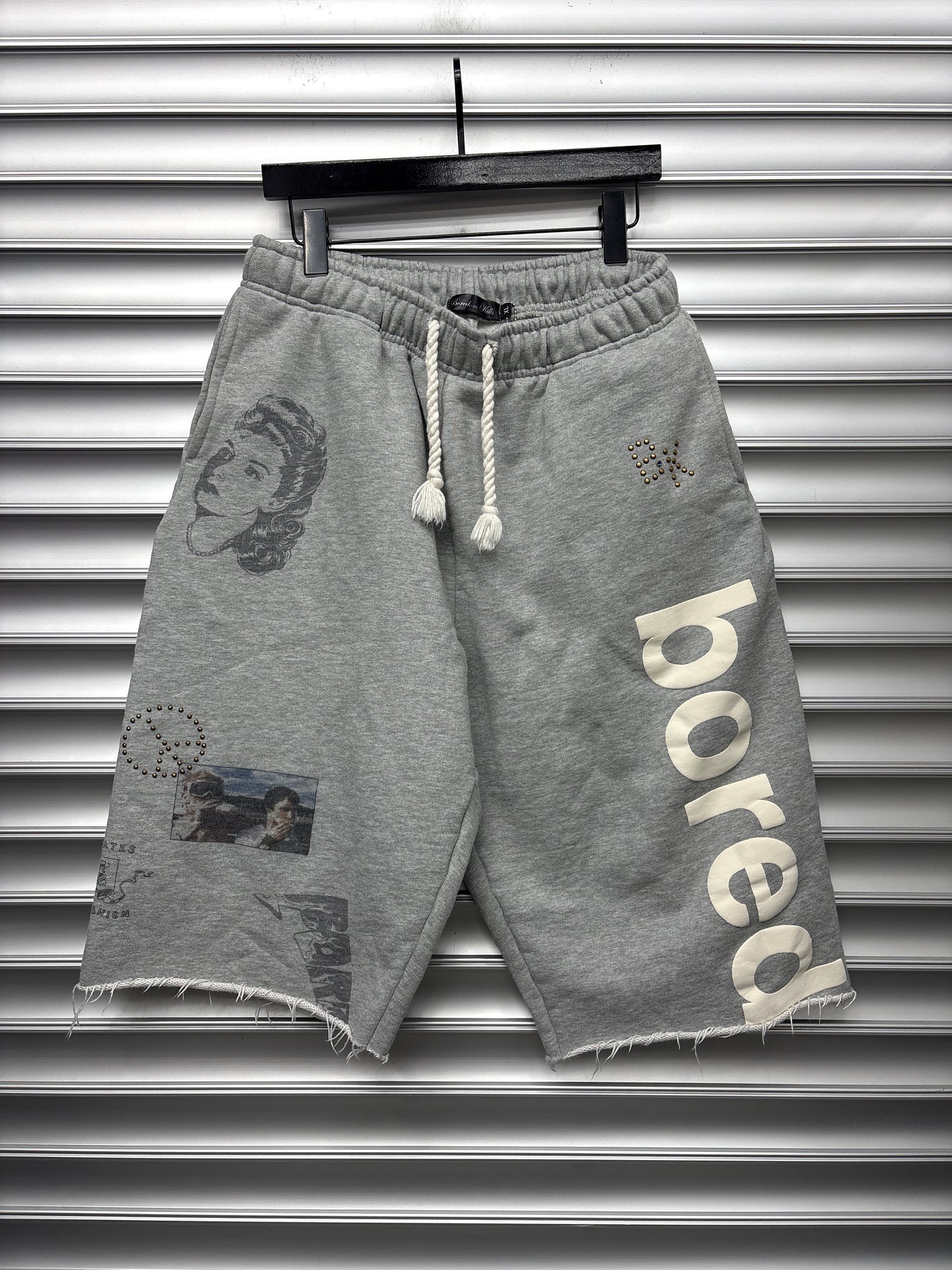 Boredom Kills Grey Shorts - XL**