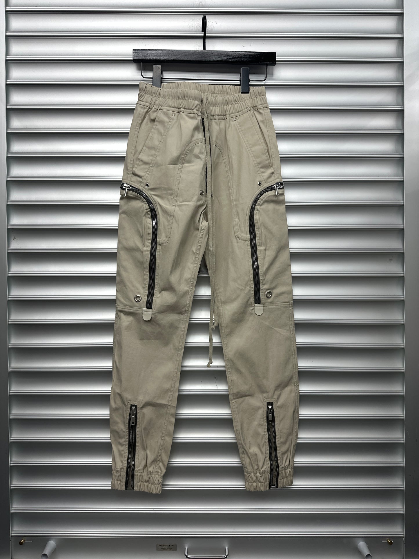 Rick Owens White Bahaus Cargo Pant - 44