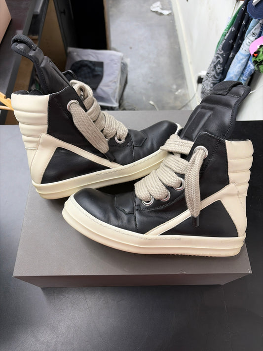 Rick Owen Geobasket Jumbo Lace Black (U) - 41(8)