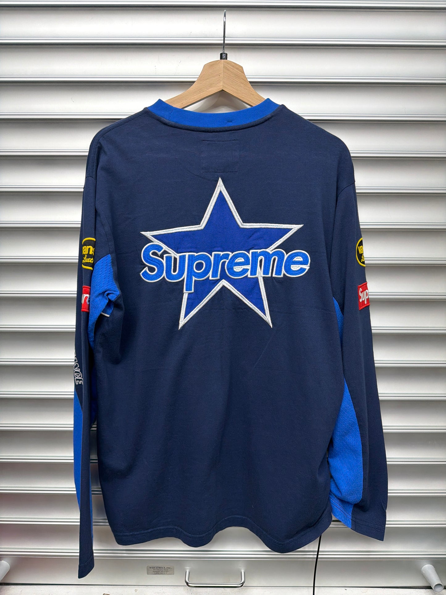 Supreme Vanson Blue L/S - S**