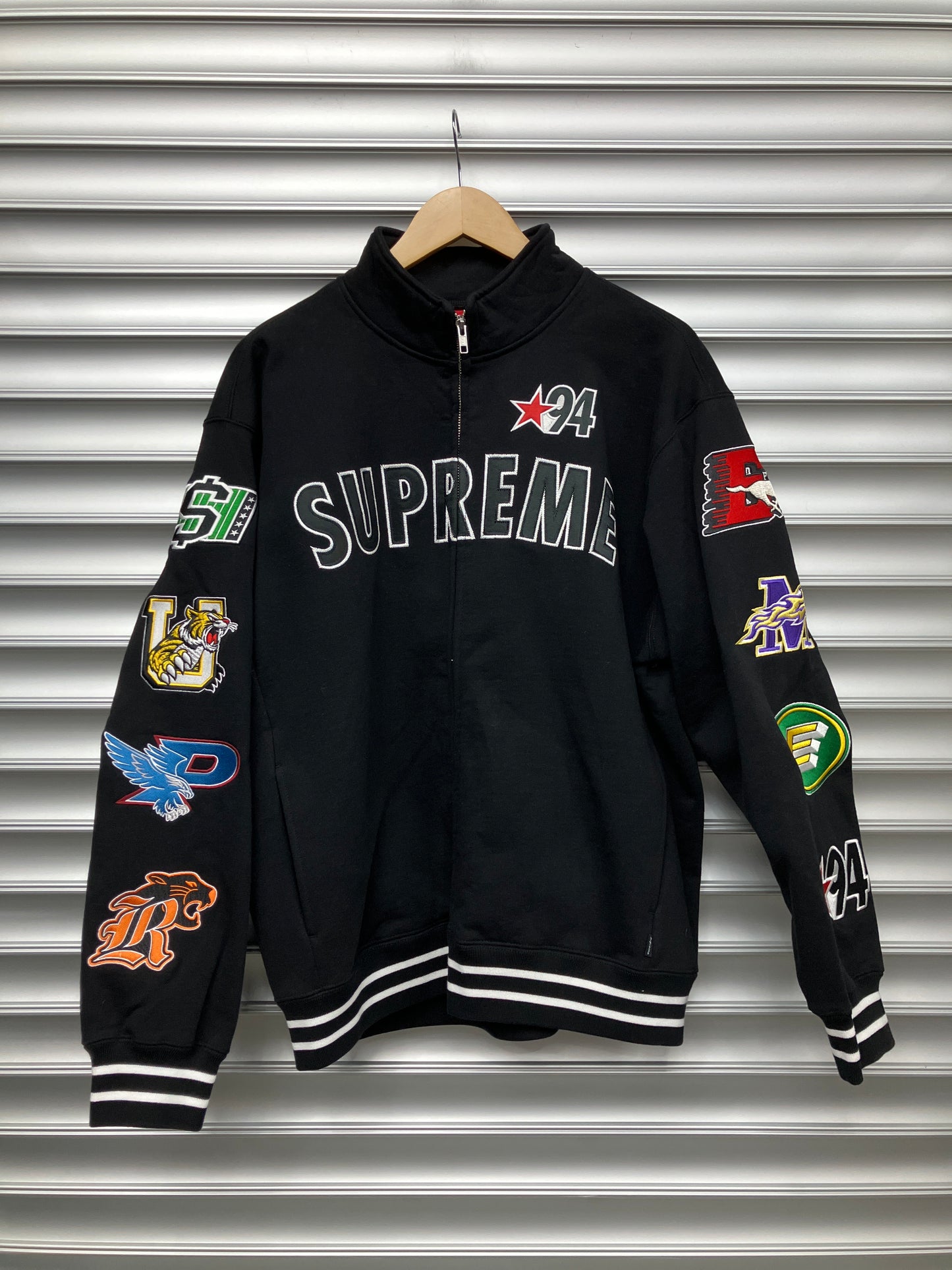 Supreme Embroiered Black Jacket - M