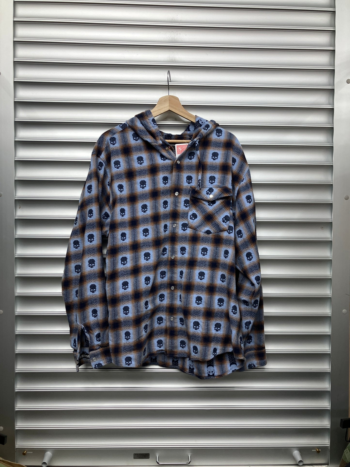 Supreme Number Nine Hooded Flannel - L