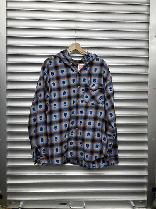 Supreme Number Nine Hooded Flannel - L