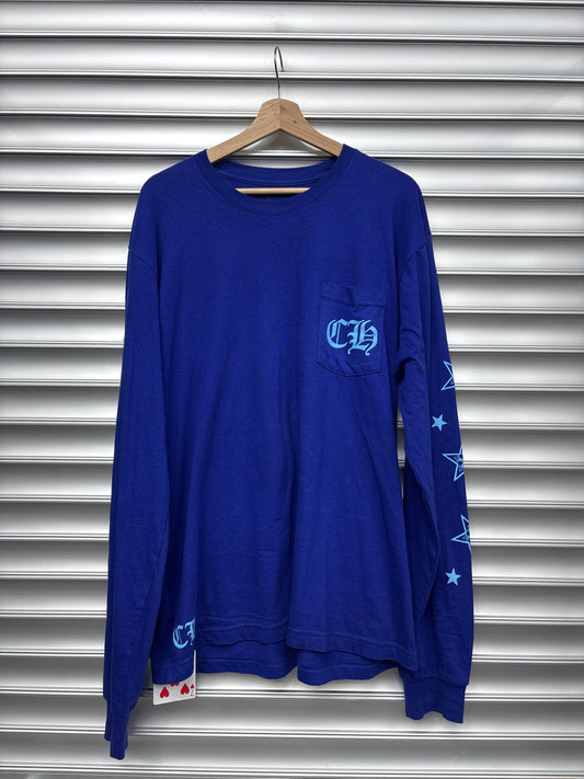 Chrome Hearts Star Blue Long Sleeve - XL