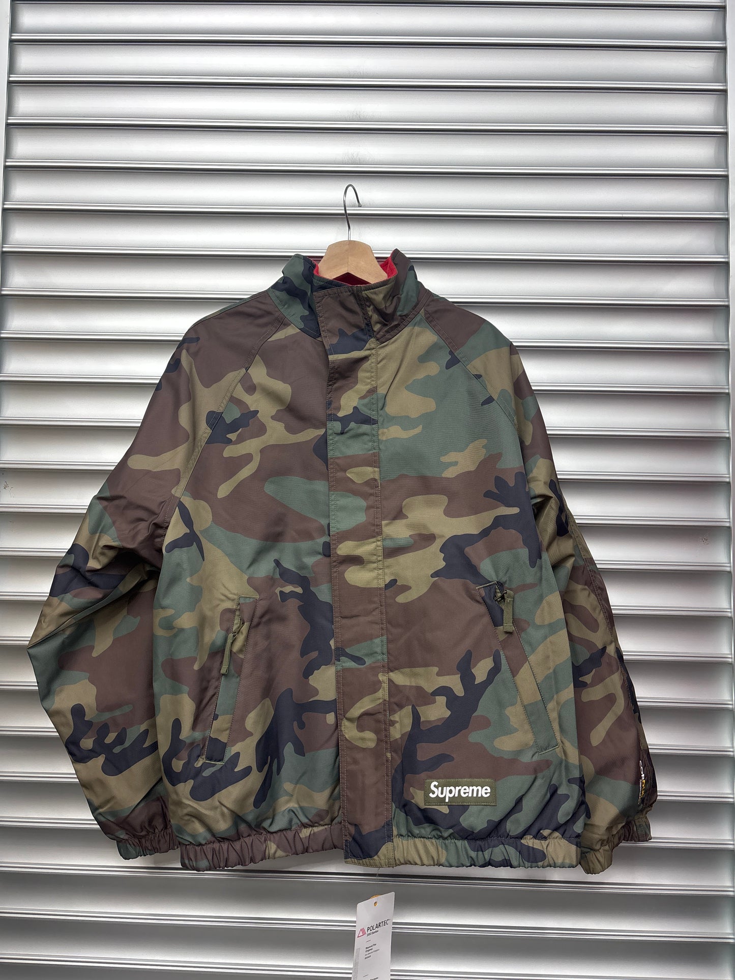 Supreme Polartec Red Reversible Hoodie - M