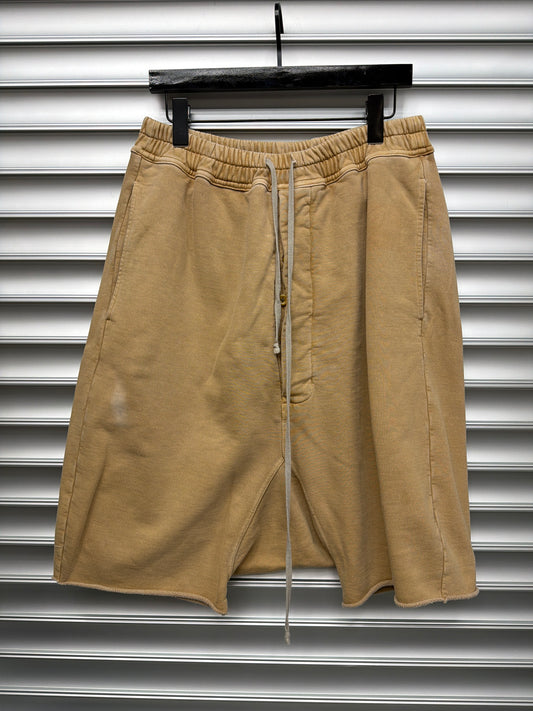 Rick Owens Yellow Drop Crotch Shorts - S