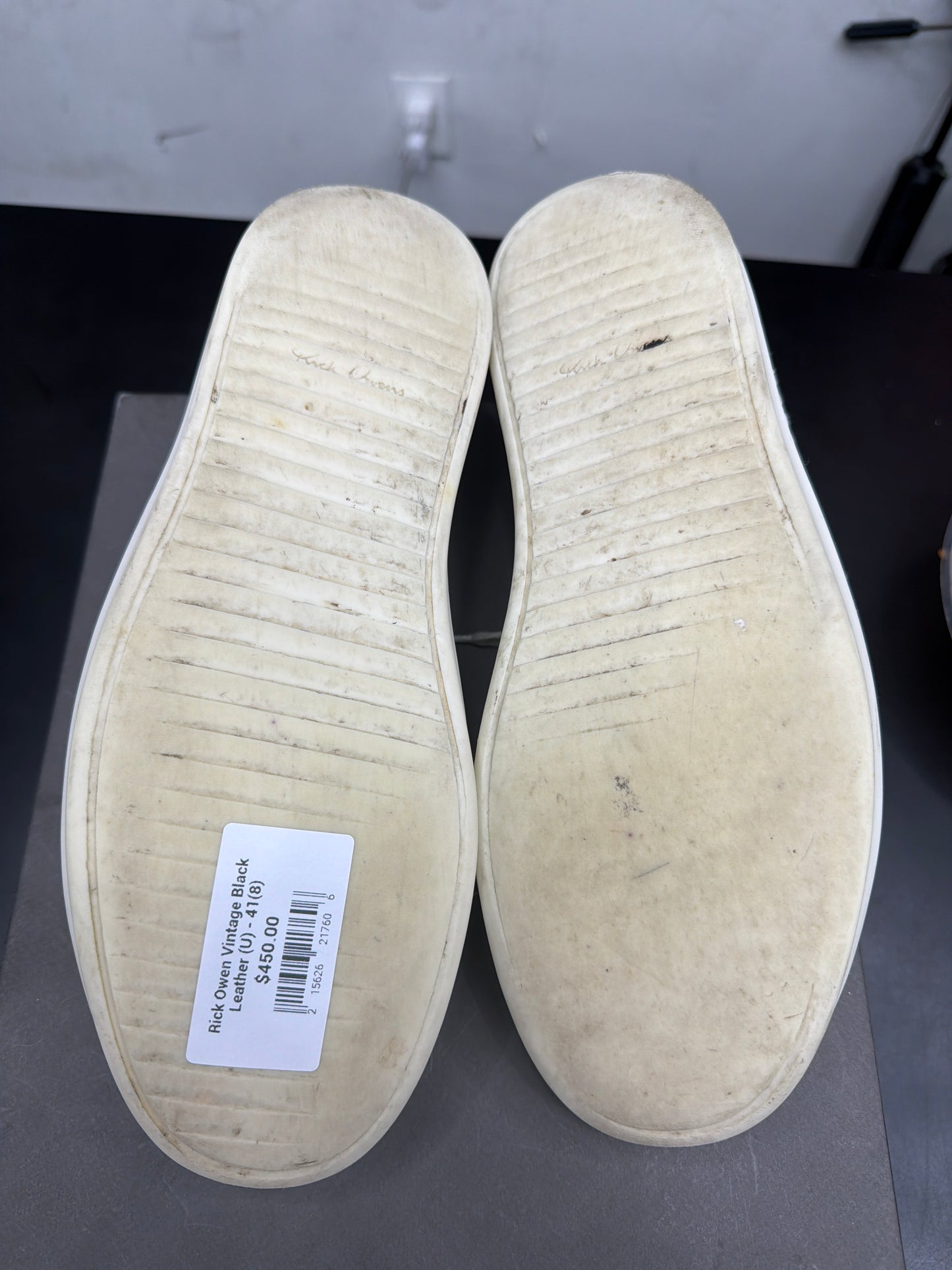 Rick Owen Vintage Black Leather (U) - 41(8)