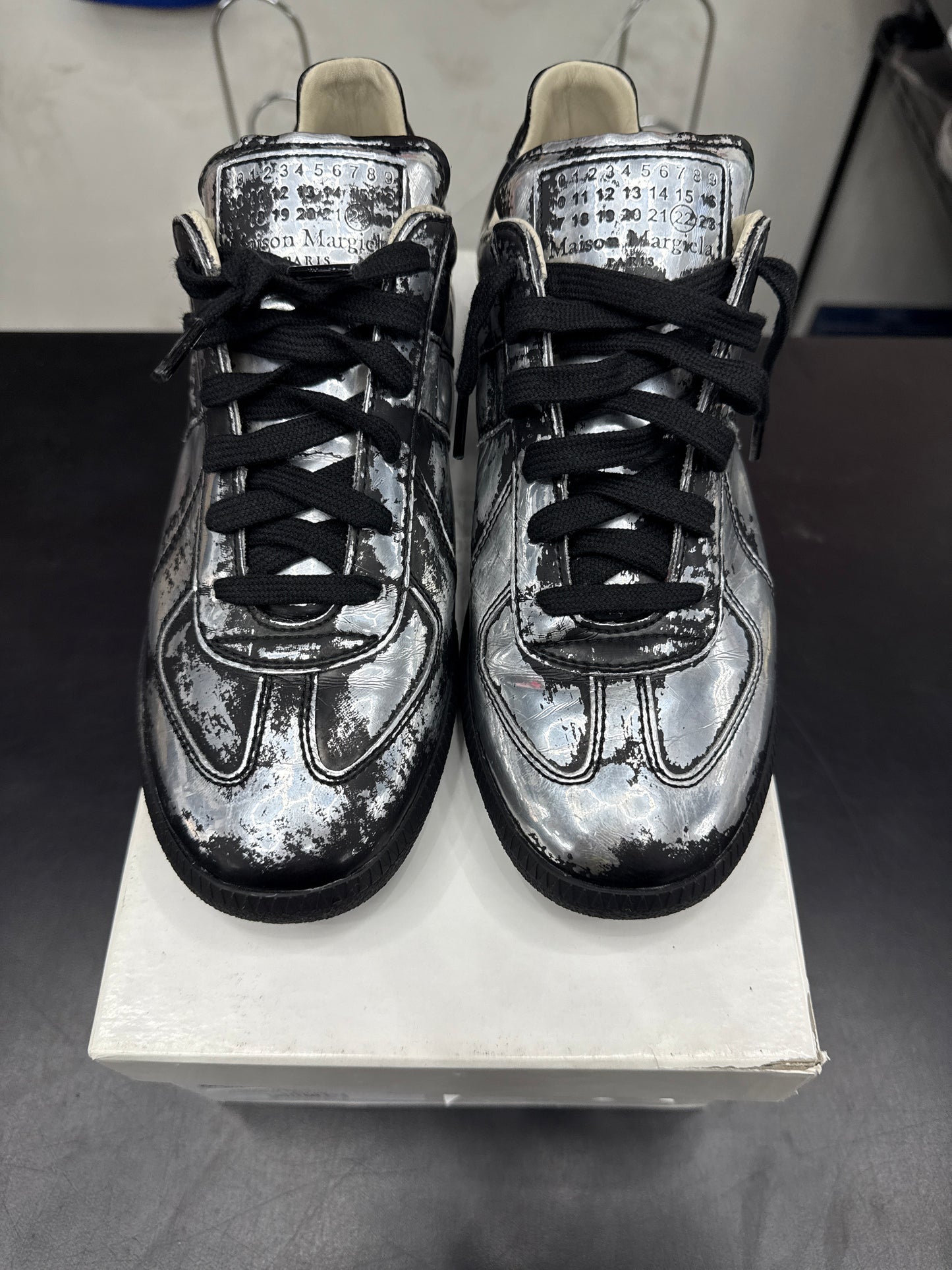 Maison Margiela Replica Distressed Silver/Black (U) - 39.5
