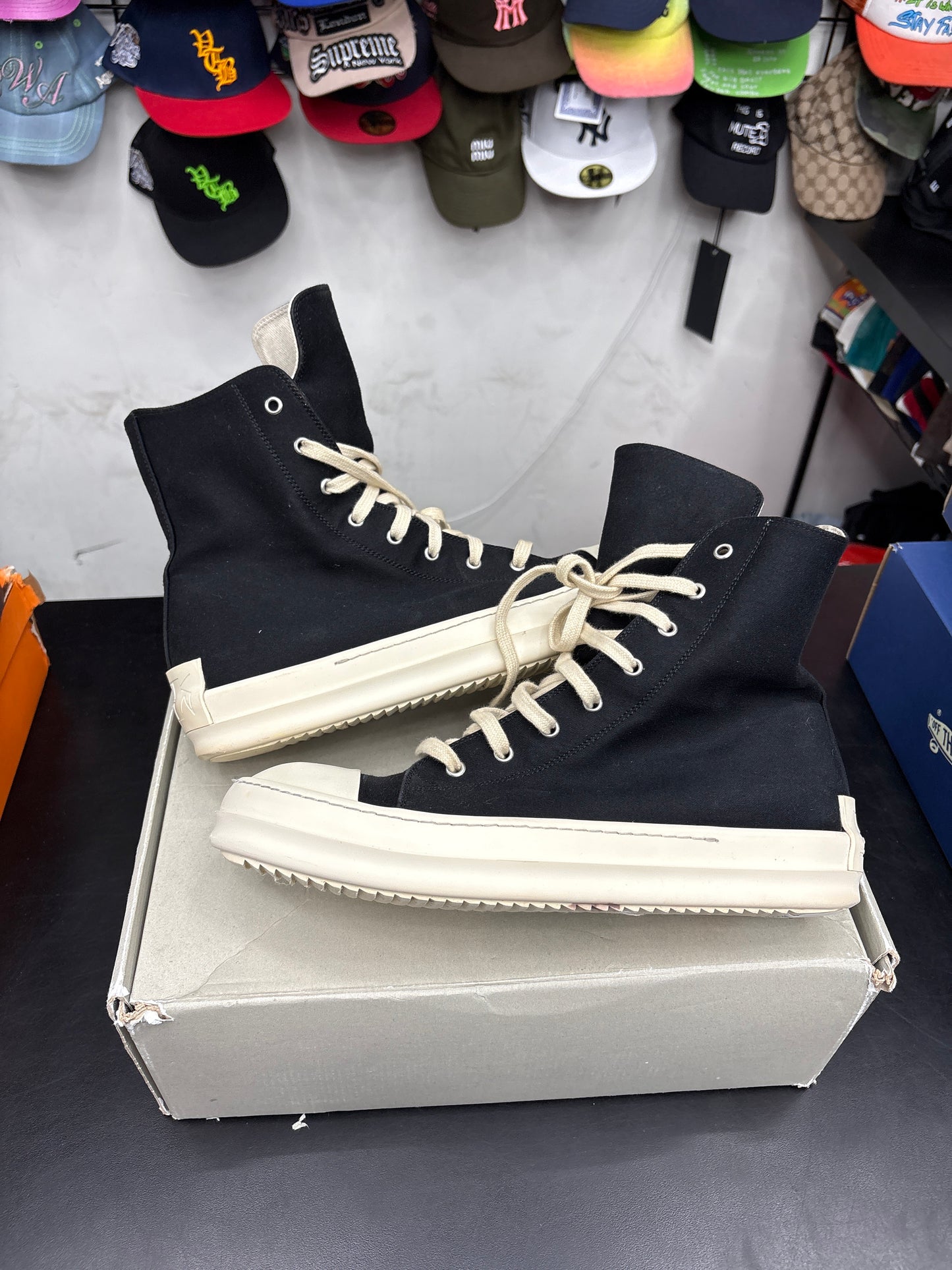 Rick Owen DRKSHDW High Top Black (U) - 43(10)