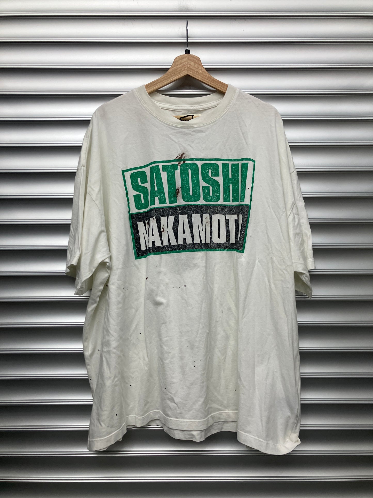 Satoshi Nakamoto Logo Tee - XXL