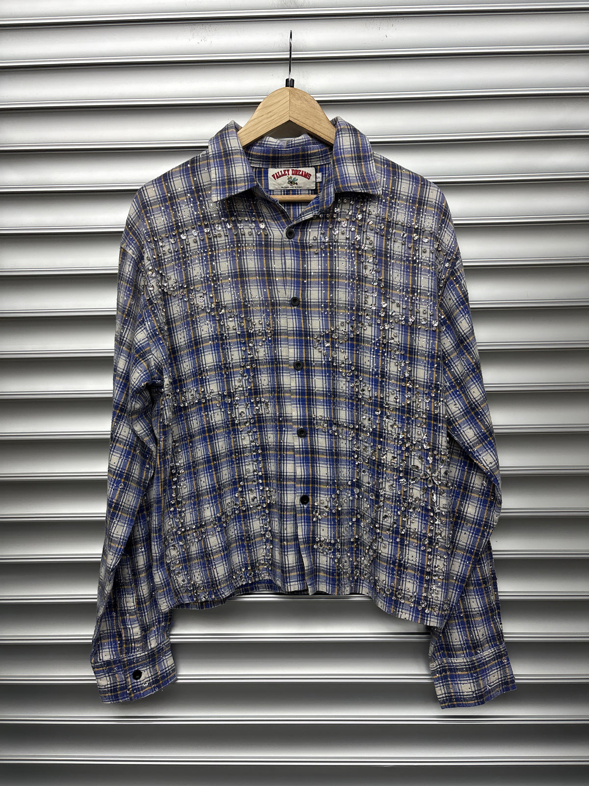 Vale Rhinestone Blue Flannel - S**