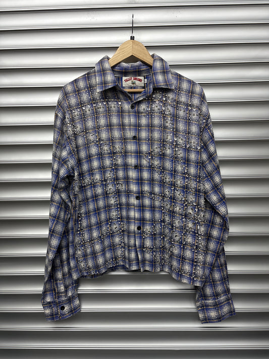 Vale Rhinestone Blue Flannel - S**