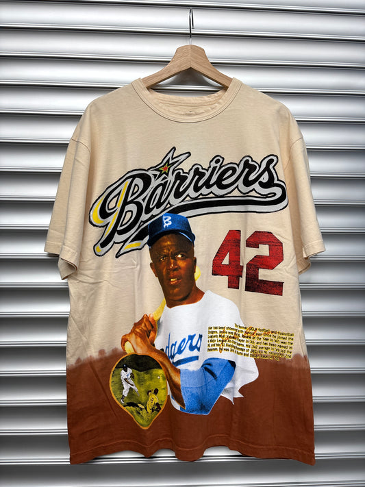 Barriers Baseball Tee -  L