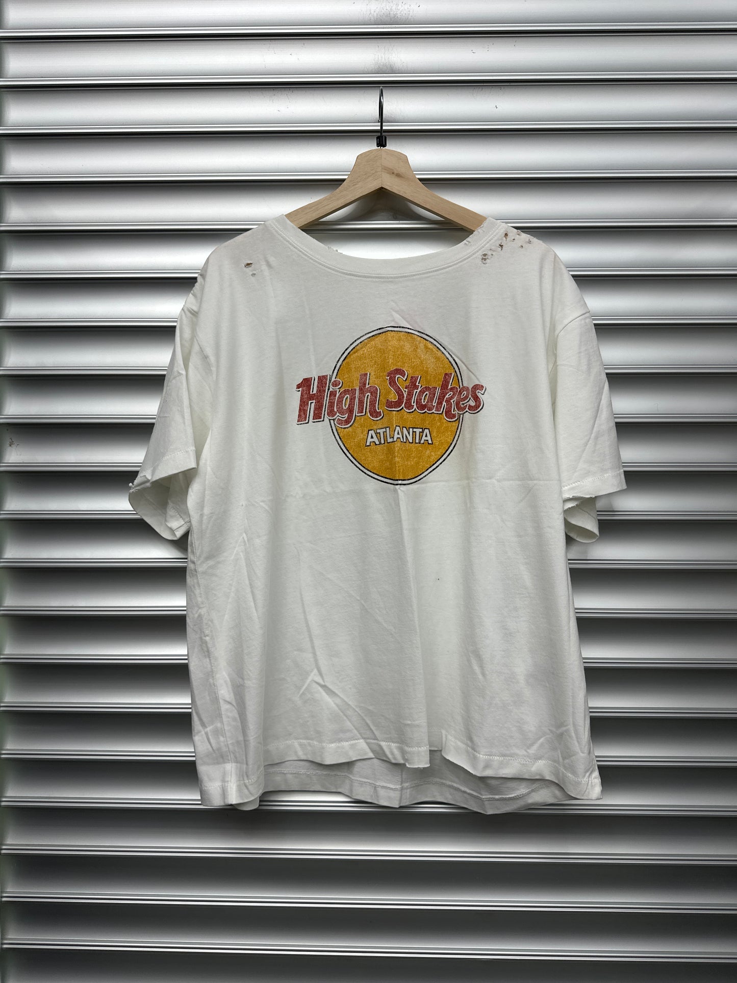 High Stakes ATL White Tee - M