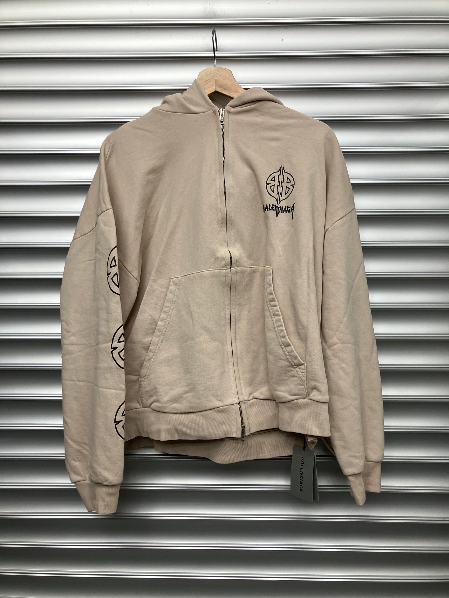 Balenciaga Shield Logo Hoodie - M
