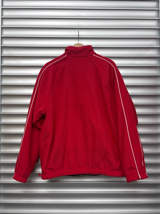 Supreme Polartec Red Reversible Hoodie - M