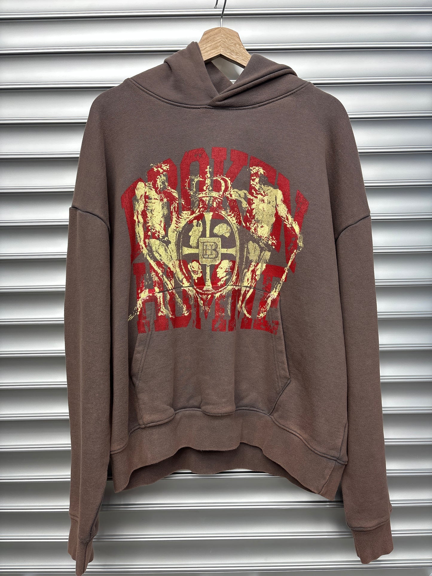 Broken Homme Brown Hoodie - XL
