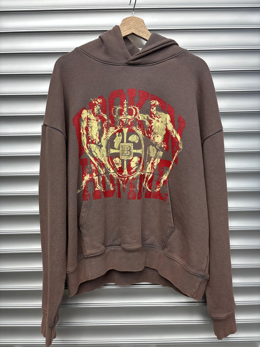 Broken Homme Brown Hoodie - XL