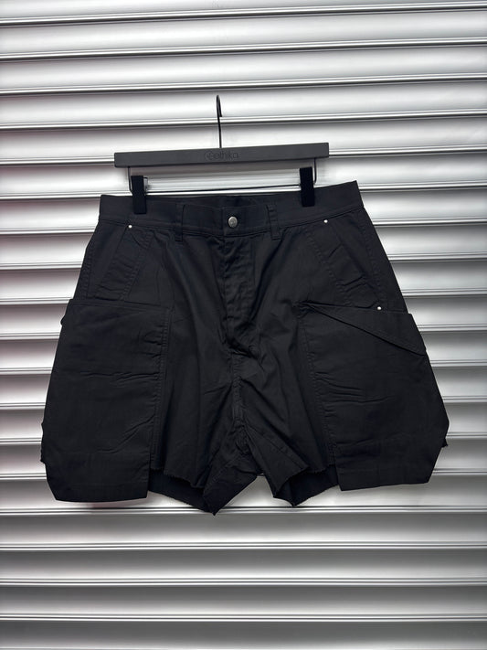 Rick Owens Big Pocket Black Shorts - 34