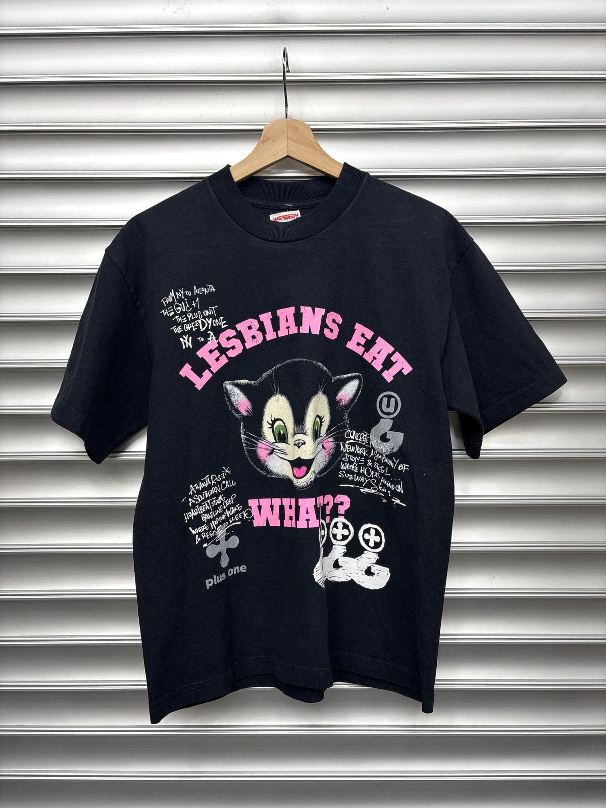 Greedy Unit Plus One Lesbians Tee - S**