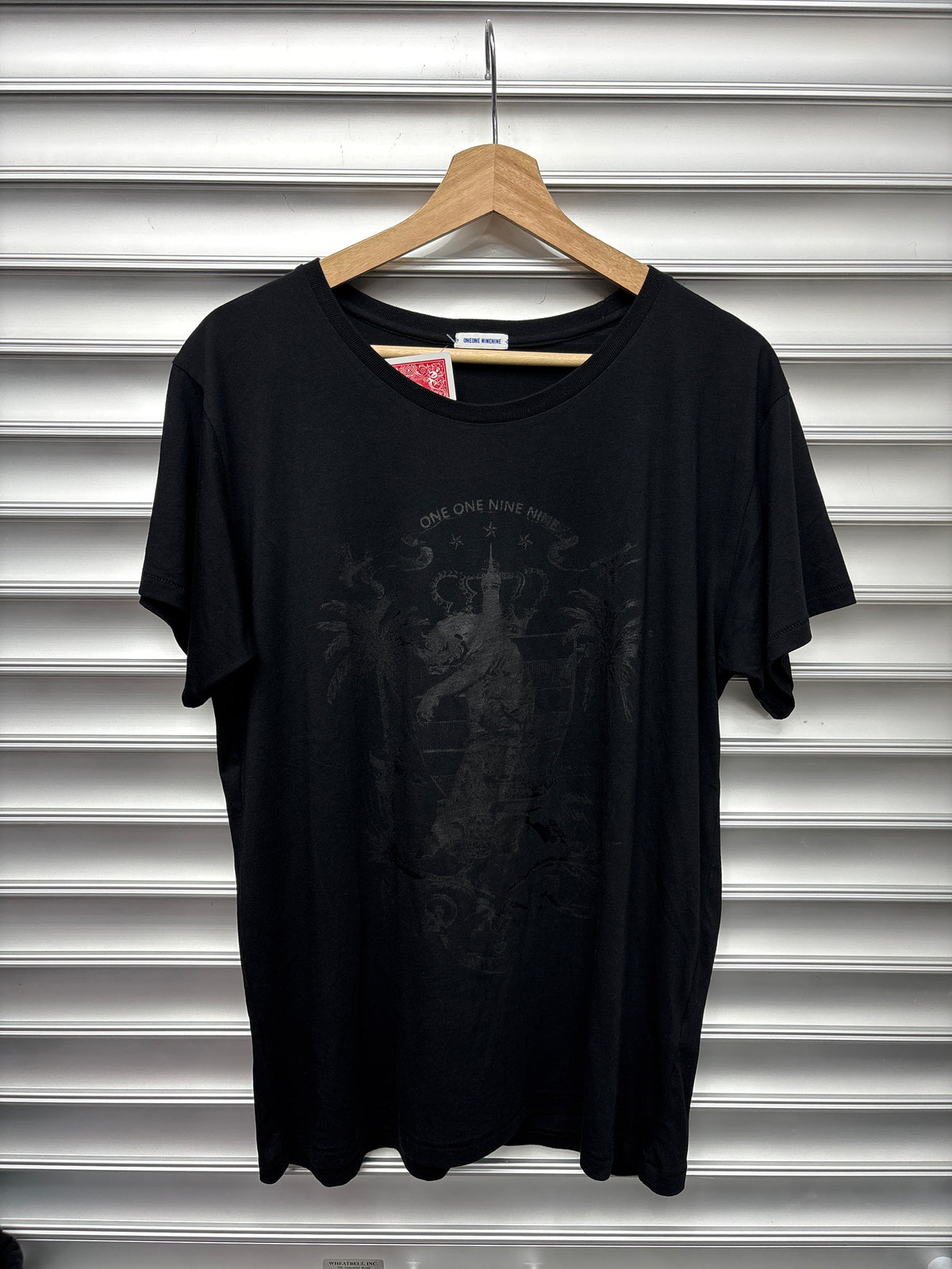 1199 Bazo Black Tee - S**